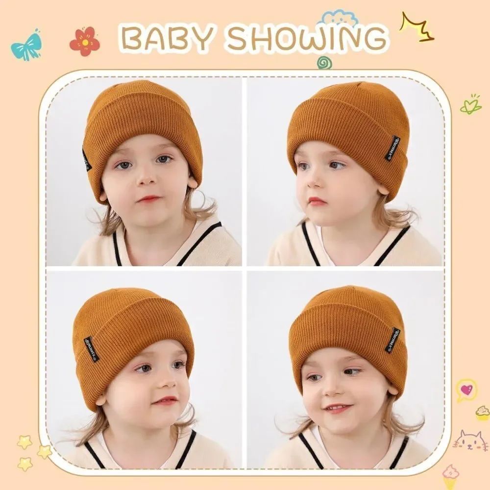 🤯5/$25🤯 Toddler Winter Knit Beanie In Dark Orange NWT